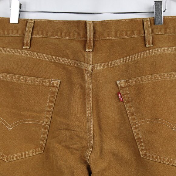 LEVI'S RUST CANVAS DADDY WORK PANTS CARPENTER SIZE 34X32 S110782 OUTDOOR WEAR - Picture 7 of 10